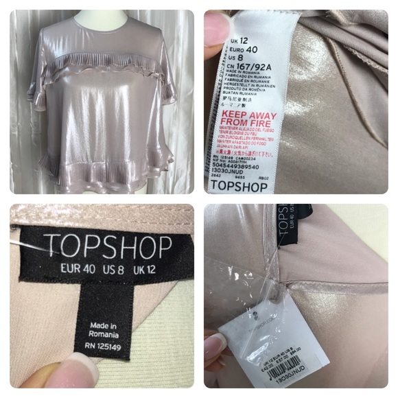 TOPSHOP Shiny Top - Picture 5 of 7